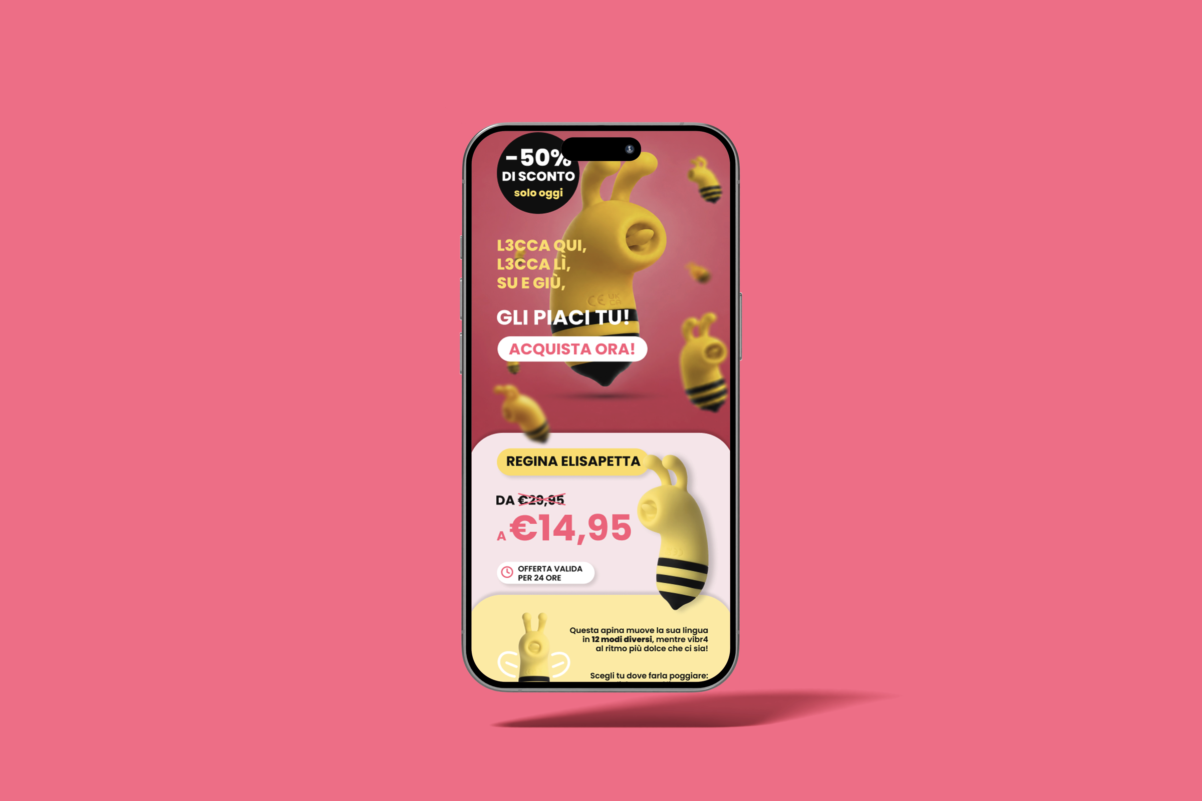 My Secret Case, landing page mobile